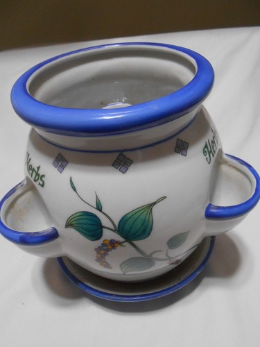 Vtg ceramic herbs - ceramic,